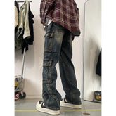 90s Vintage Patchwork Cargo Jeans
